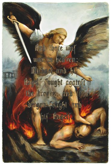 ST. MICHAEL SLAYS SATAN