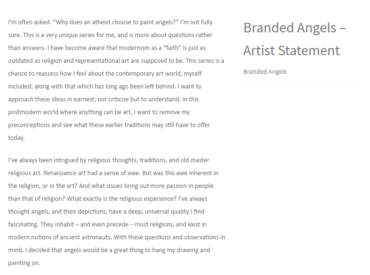 Branded Angels – Artist Statement